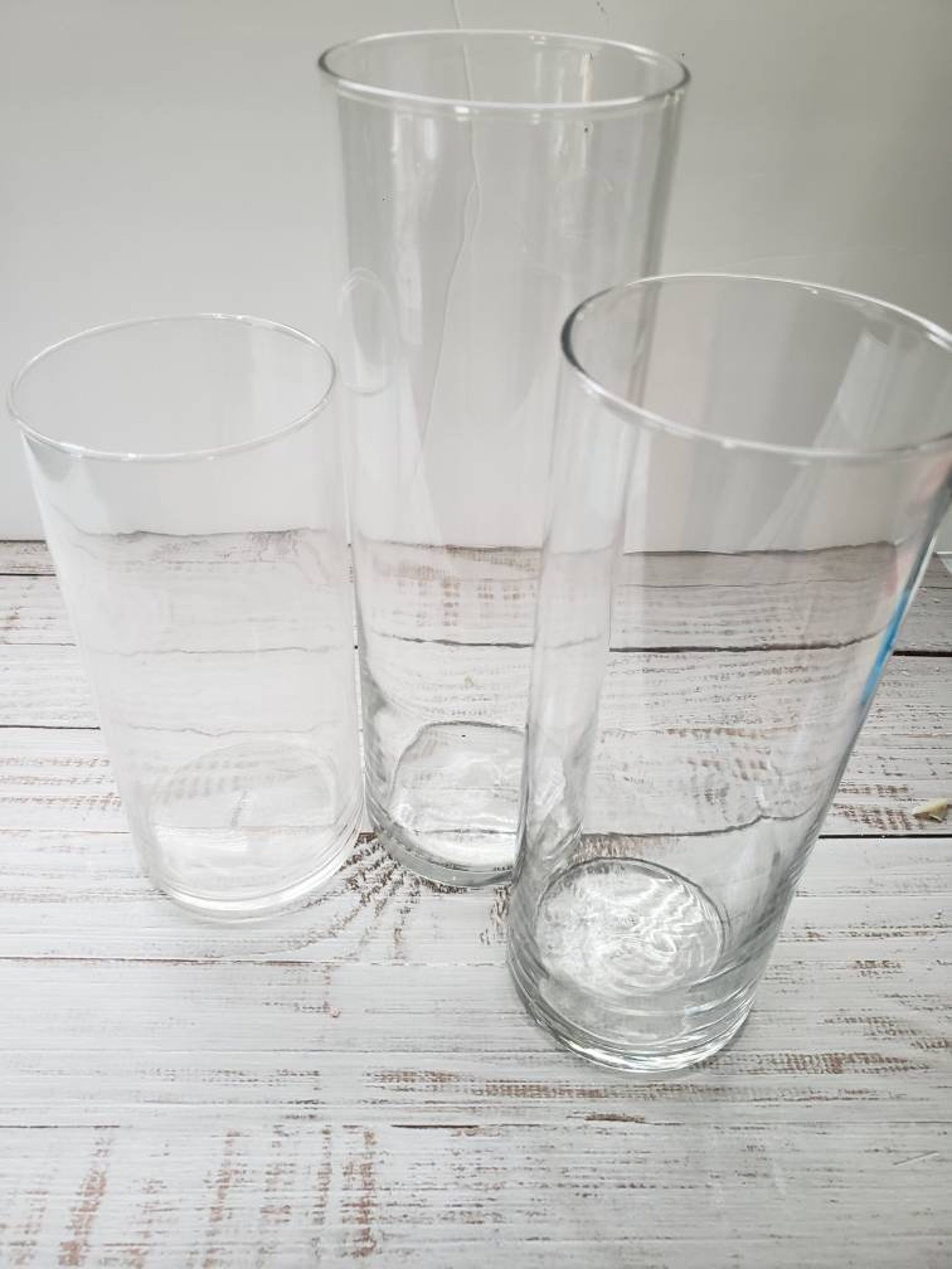 Glass Cylinder Pillar Candle Holders Etsy