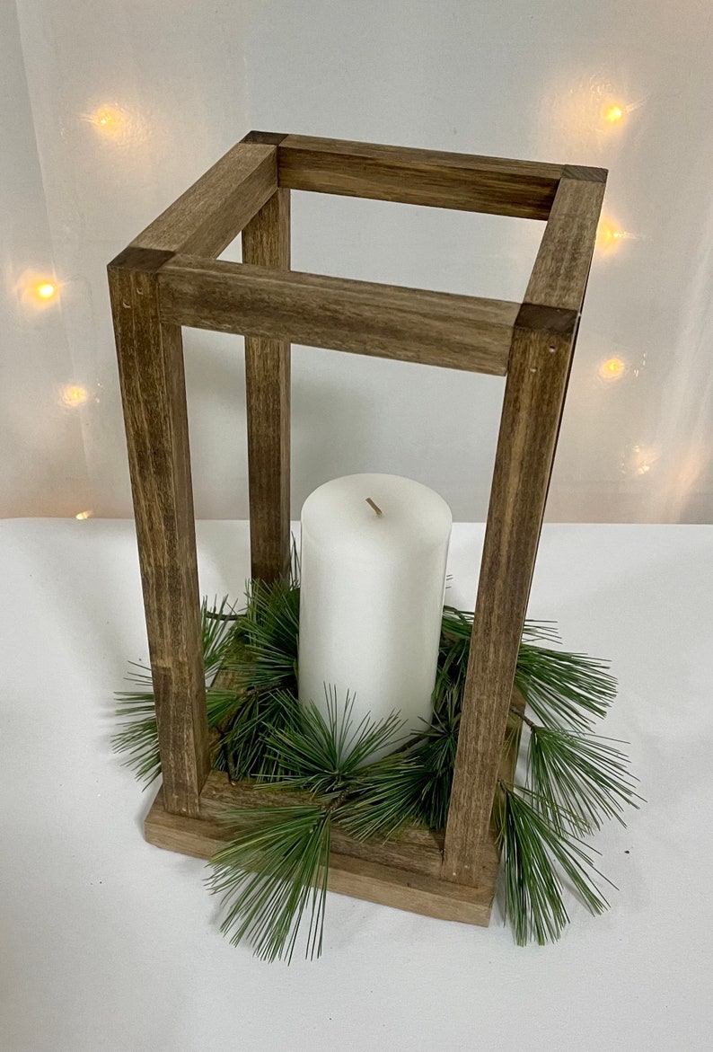 Wooden Wedding Lantern Candle Holder Centerpieces Etsy