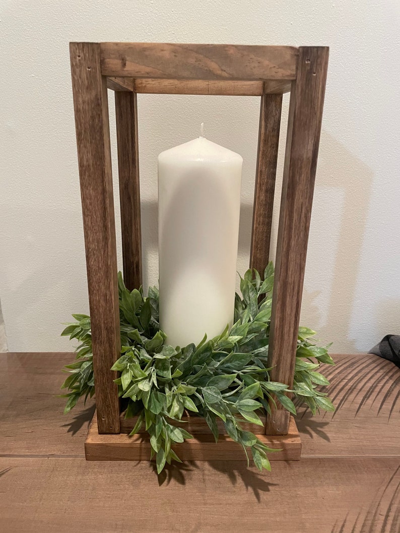 Wooden Wedding Lantern Candle Holder Centerpieces Etsy