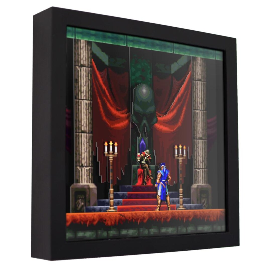 Castlevania Shadow Box: Symphony of the Night, Retro Game Room Decor - Etsy