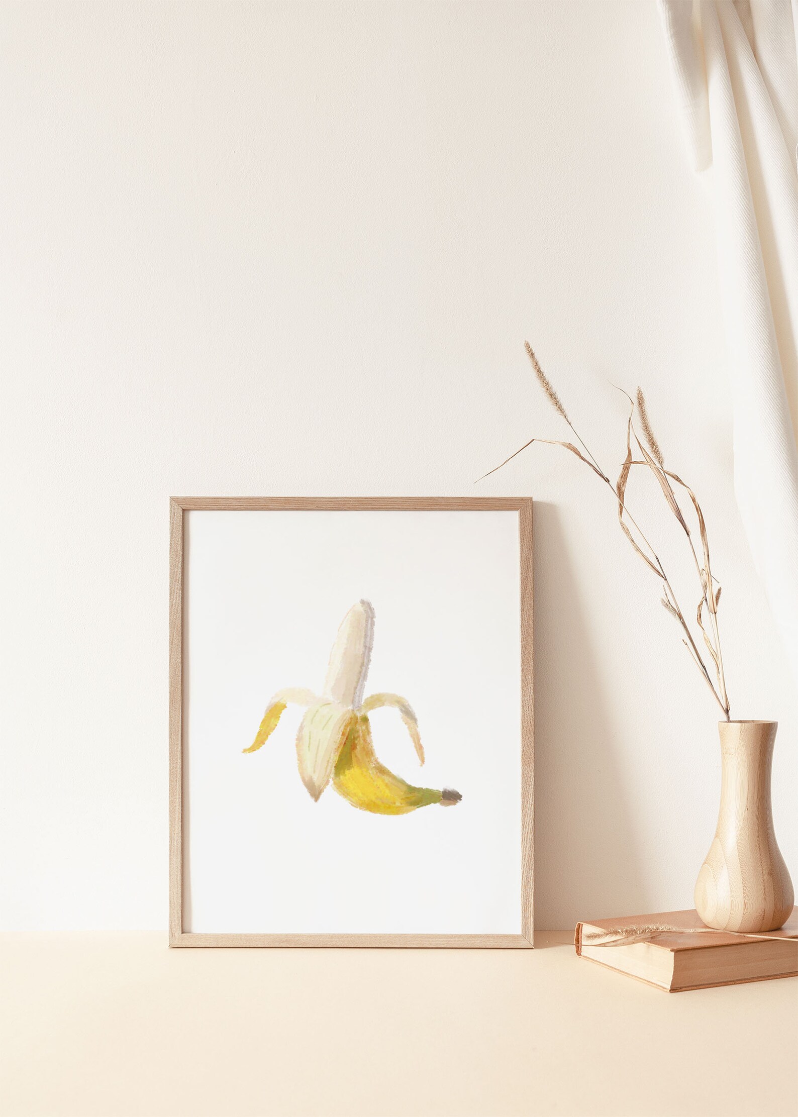 Banana Wall Art Printable Wall Art Digital Poster Banana Etsy