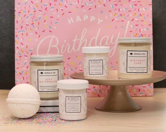 Premium Spa Gift Set | Birthday Gift Box | Gifts for Her | Self Care Package | Candle Gift Set | Bath & Body Care Package | Relaxation |