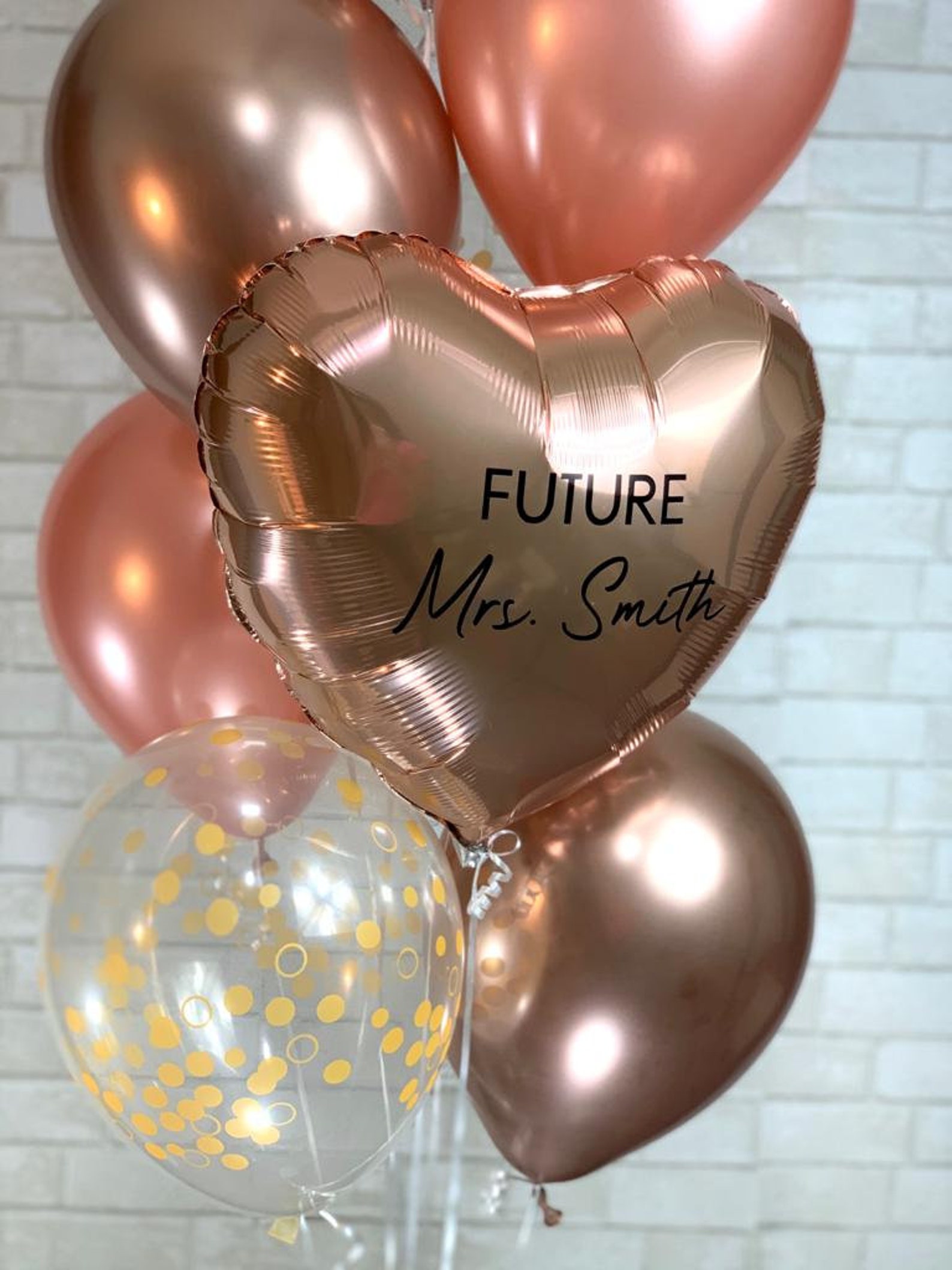 Customized Bridal Shower Balloon Set of 2 Future Mrs Etsy