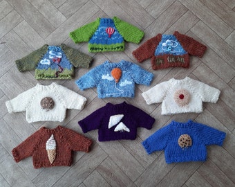 Designer jumper for small teddy bear