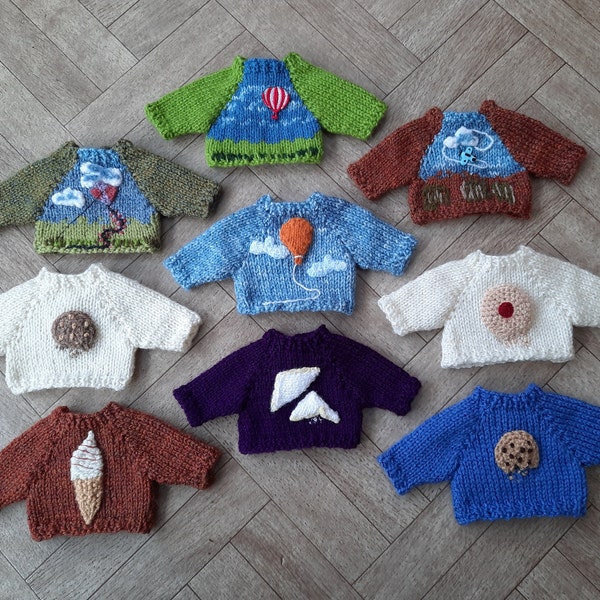 Designer jumper for small teddy bear