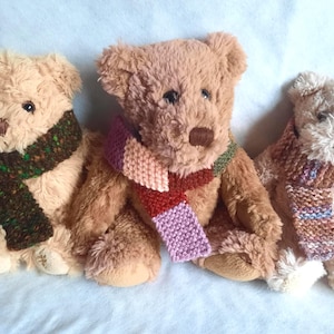 Cachecol para bichinhos de pelúcia, Jellycat/ursinho de pelúcia