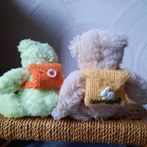 Backpack with map for small teddy bear