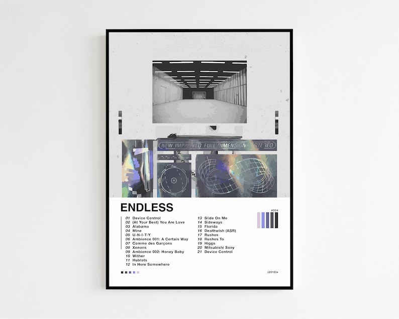 Frank Ocean Endless Album Tracklist Poster Etsy