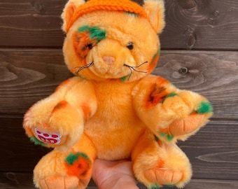 Crochet Pumpkin Hat for Pumpkin Kitty Build-a-Bear Halloween Costume Accessory