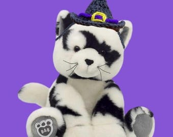 Crocheted Witch Hat for Bat Kitty Build-a-Bear Halloween Costume Accessory