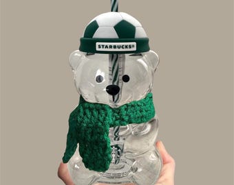 Crochet Scarf Outfit || Made for FIFA World Cup Bearista Starbucks Bear Cup