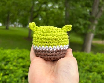 Crochet Shrek Hacky Sack Footbag