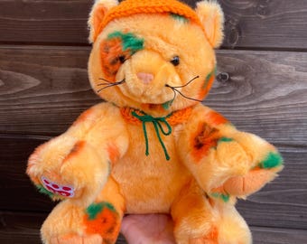 Crochet Halloween Pumpkin Outfit for Pumpkin Kitty Cat Build-a-Bear Plushie