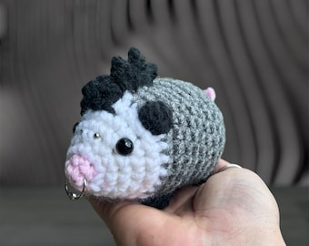 Crochet Punk Possum Plushie Stuffed Animal