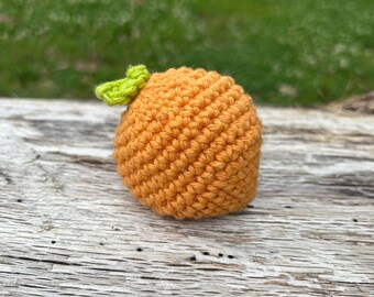 Crochet Peach Hacky Sack Footbag Kickbag