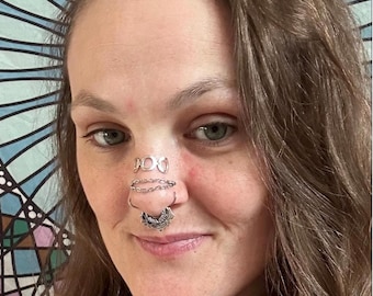 Orbit Steel Nose Cuff Non-Piercing Body Jewelry | Cyberpunk Anti-Surveillance Style
