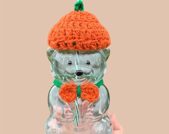 Crochet Pumpkin Outfit for Bearista Starbucks Bear Cup