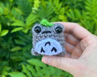 Crochet Totoro Frog Plushie Stuffed Animal