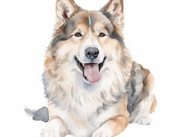 Mini Custom Watercolor Pet Portrait, Dog Portraits from Photos , Pet Painting, Custom Tiny Paintings,