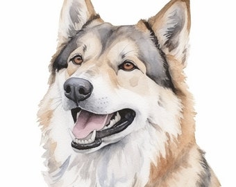 Watercolor Pet Painting, Dog Painting, Pet Painting Custom, Dog Loss Gift, Dog Memorial, Pet Memorial,