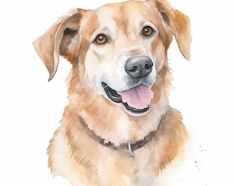 PET PORTRAIT, Custom dog painting, Custom dog painting , Pet memorial, pet loss gift