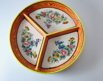 Hidekichi Nakamura Antique Japanese fine porcelain tea saucer Moriyama Mori-machi Moriyama Pottery Pagoda Ocean