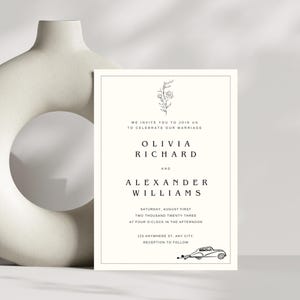 Customise Wedding Invitation | Instant download and customisable