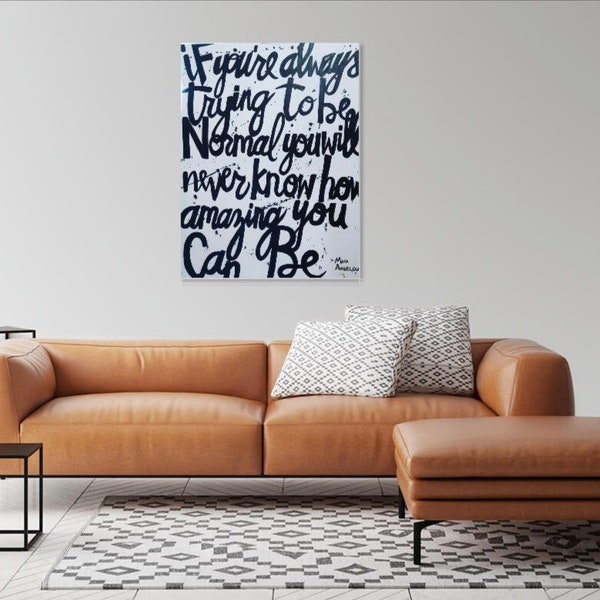 Painted Quote Canvas Etsy