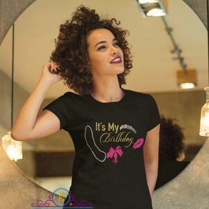 It&#39;s My Birthday Short Sleeve Tee- Happy Birthday Shirt- Women Birthday Shirt