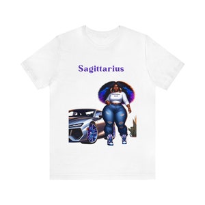 Sagittarius Birthday Queen Sweatshirt - Zodiac Chic & Comfy |Unisex Jersey Short Sleeve Tee