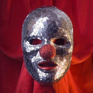 Slipknot mask Shawn Crahan Mirror Clown broken pieces Jewel disco ball cosplay rave burning man