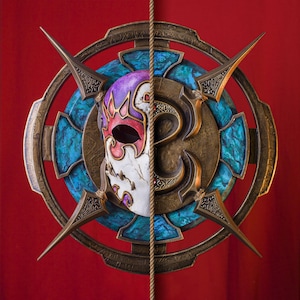 Fable Guild Seal Stand for Jack of Blades Cosplay Mask – The Lost Chapters/ Anniversary, Full Face Masquerade, Wall art, Custom Handmade