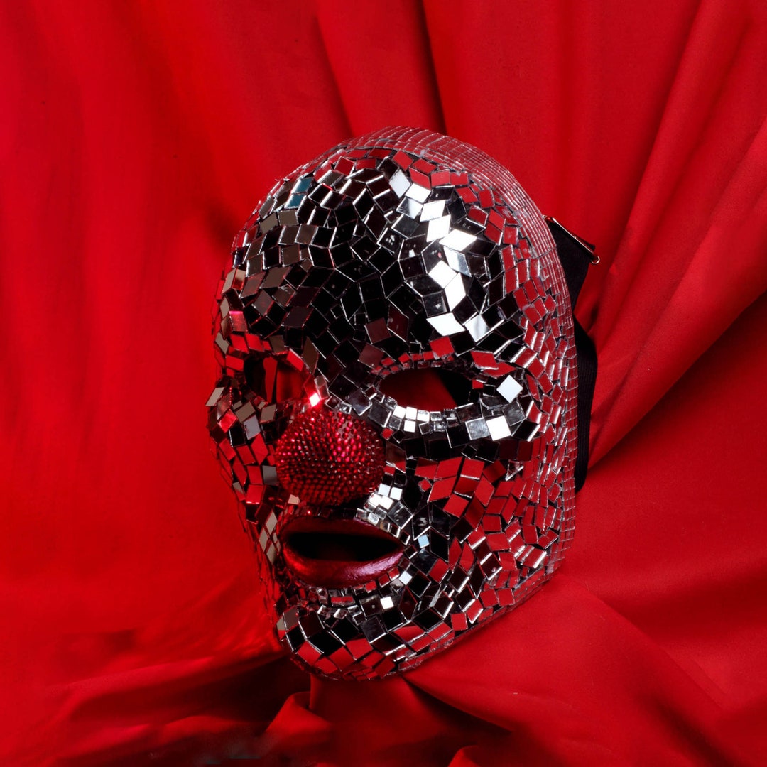 Slipknot Mask Shawn Crahan Mirror Clown Broken Pieces Jewel Disco Ball