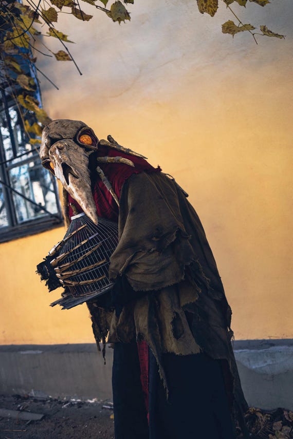 Plague Doctor Mask – Pathologic 2 Executor Full-face Crow Skull