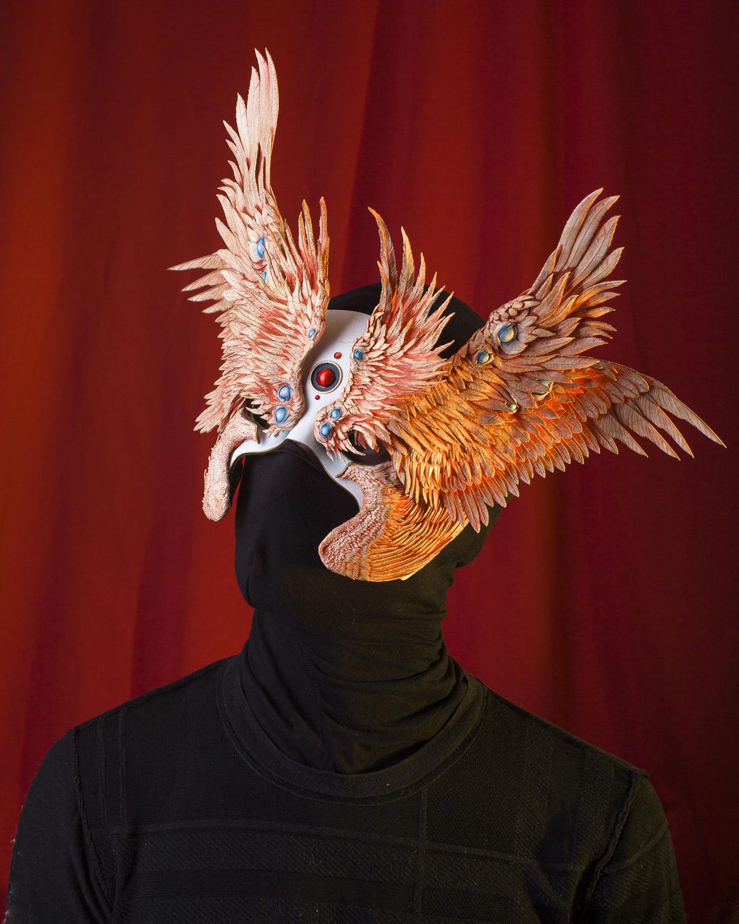 Angel Seraphim Half-face Mask – Winged Masquerade Headpiece, Bridal ...