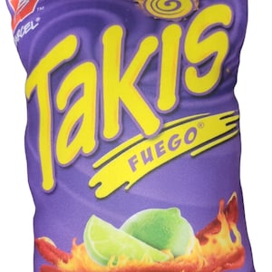 Takis Fuego Pillow: Novelty Foodie Throw Pillow