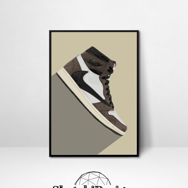 Travis Scott Jordan 1 - Etsy