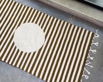 Handwoven | Plant dyed | Oaxacan flat weave Carpet | Mexican wool rug