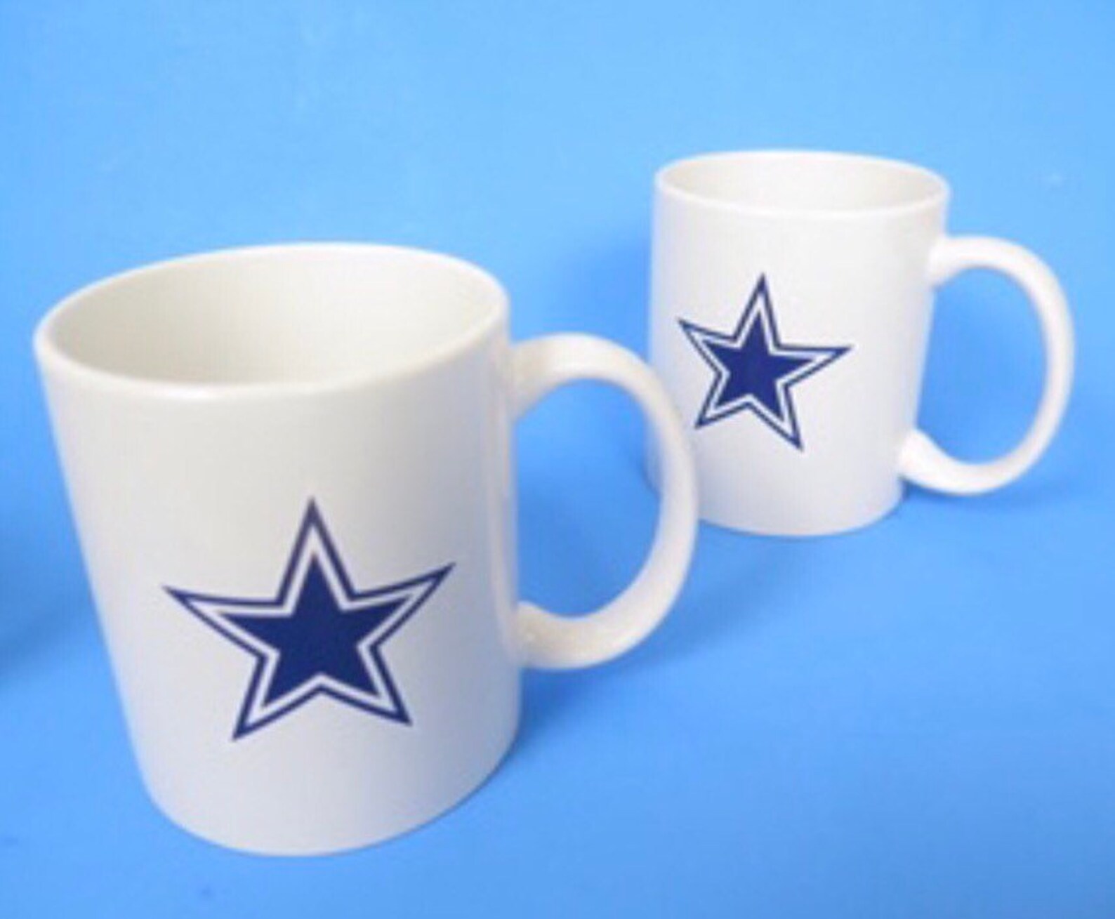 Dallas Cowboys Coffee Mugs 2 Pack Set Etsy