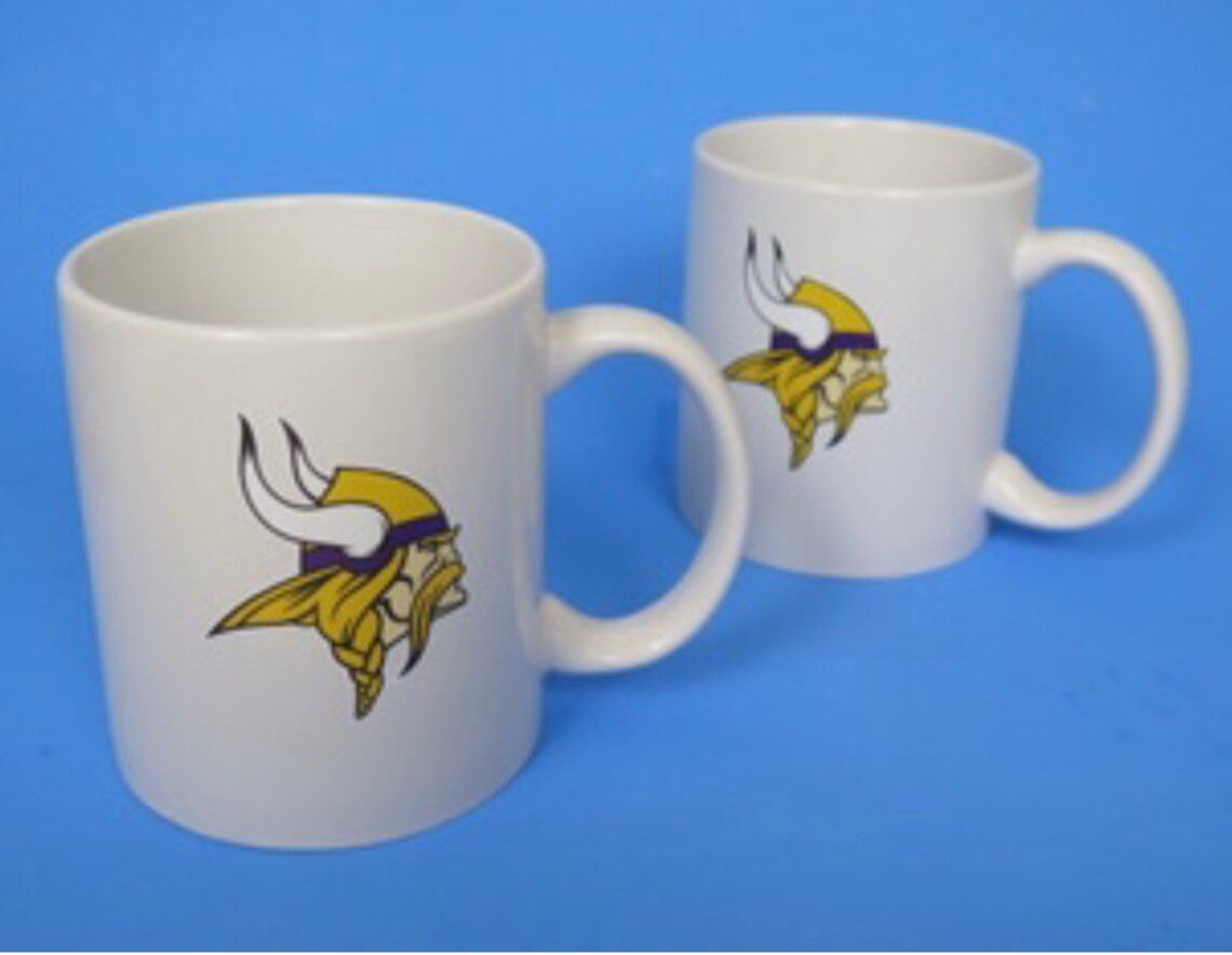 Minnesota Vikings Coffee Mugs 2 Pack Set Etsy