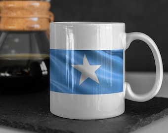 Somalia Flag coffee mug cup gift  for ambassadors and people who like world countries flags and banners