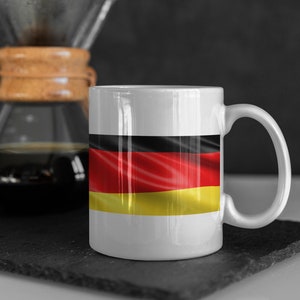 Germany Flag coffee mug cup gift for ambassadors and people who like world countries flags and banners