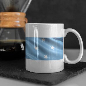 Micronesia Flag coffee mug cup gift  for ambassadors and people who like world countries flags and banners