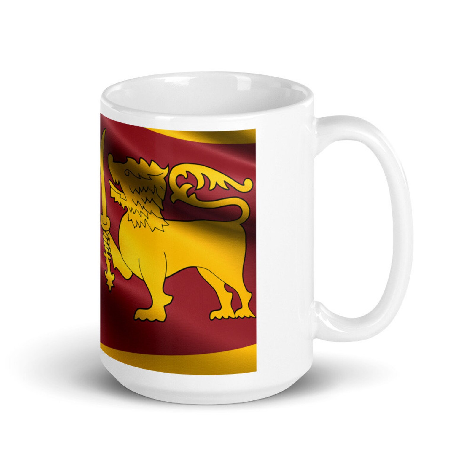 Sri Lanka Flag Coffee Mug Cup Gift for Ambassadors and People Who Like World Countries Flags and