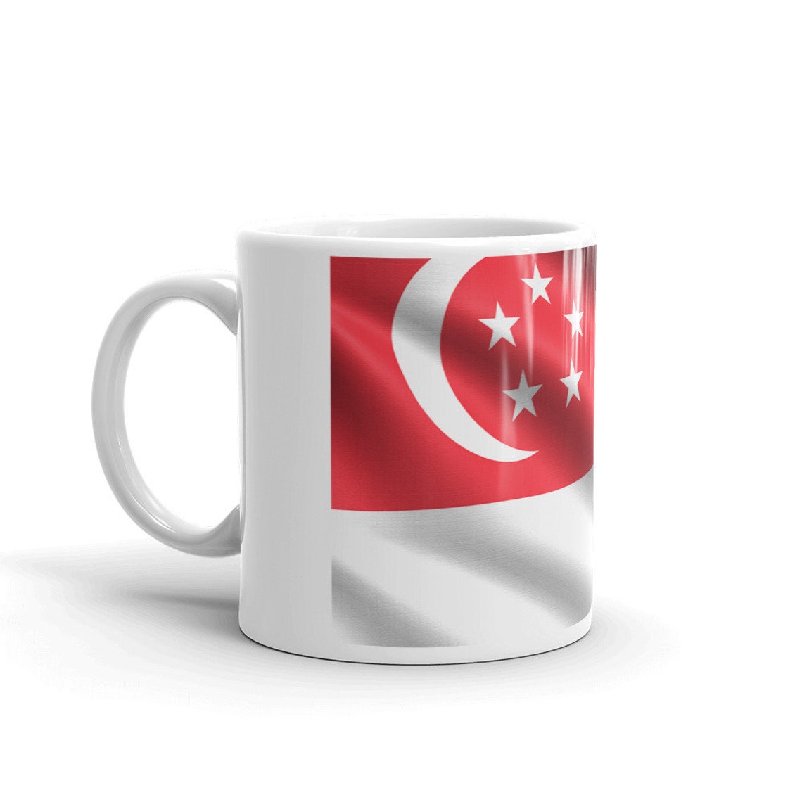 Singapore Flag coffee mug cup gift for ambassadors and