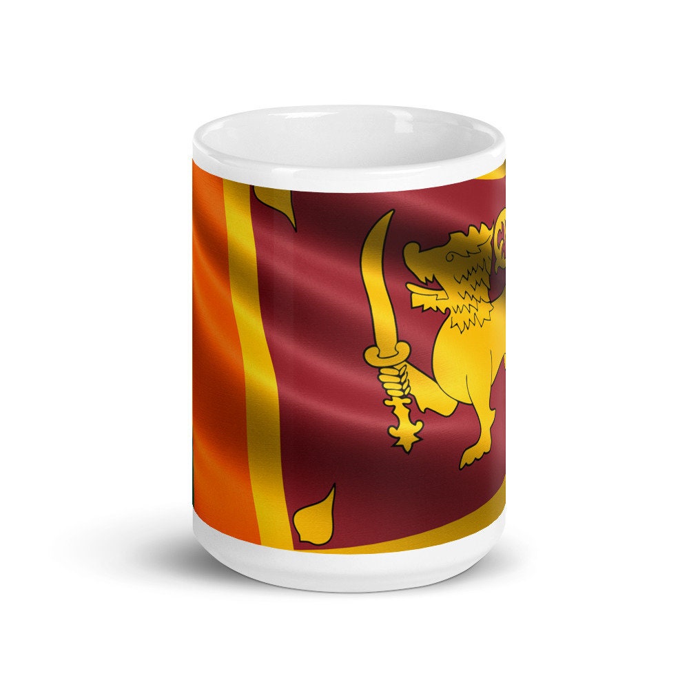 Sri Lanka Flag Coffee Mug Cup Gift for Ambassadors and People Who Like