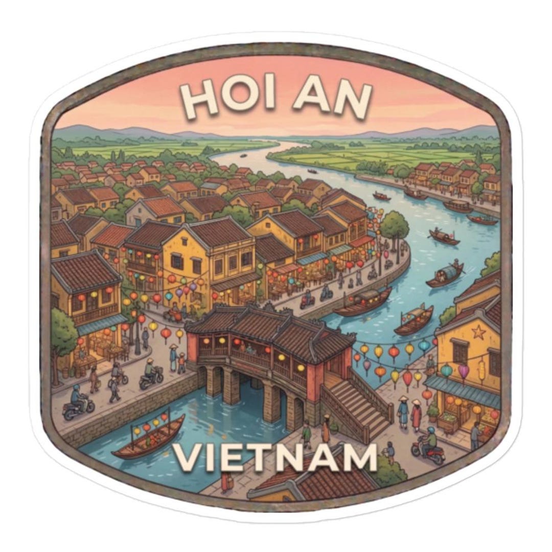 Hoi Sticker Hoi an Travel Sticker, Vietnam Decal, Suitcase Luggage Decor,glossy ...