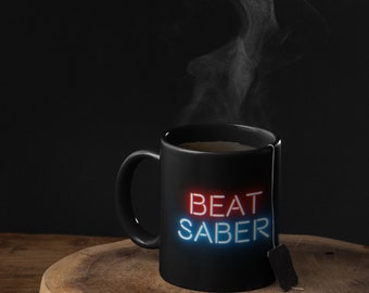 gamers beat saber virtual reality video pc or console game coffee mug for gaming