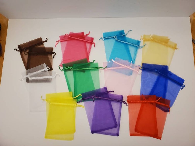 Crayon Party Favors in Organza Bags Sets of 10
