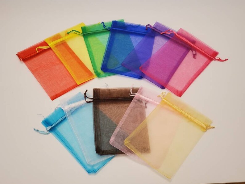 Crayon Party Favors in Organza Bags Sets of 10